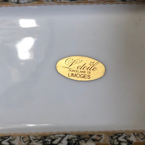 LIMOGES 22k gold /Cherubs/horses rings+things dish - Picture 9 of 11